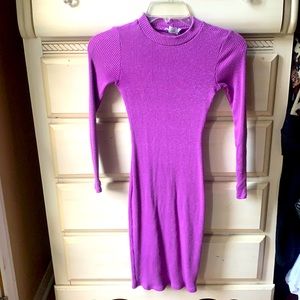 Lavender sweater dress